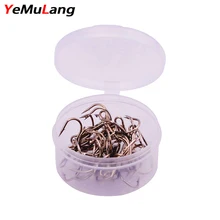 YeMuLang 20 шт./кор. с высоким содержанием углерода Сталь рыболовный крючок 2#4#6#8#10# Рыбная блесна тройные Крючки с отверстием крючки для дерьмовая Рыбалка