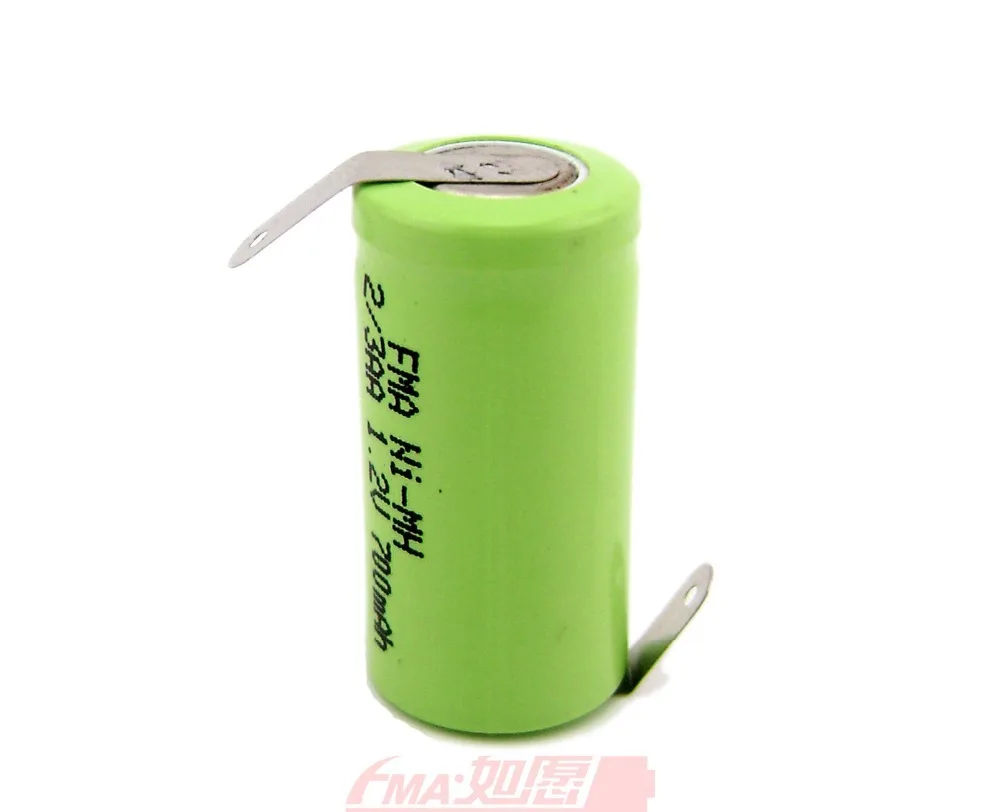 2 шт. электробритва бритва батарея ni-mh 2/3AA 1 V 700mAh DIY беспроводные телефонные ячейки