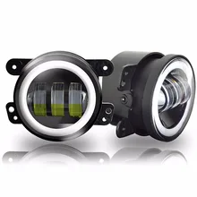 2 шт./пара 4 дюймов 30 Вт светодиодный фонарь для Jeep Wrangler JK 07 ~ 14 высокое Мощность LED туман авто ДРЛ Освещение светодиодные фары
