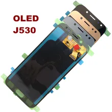 С регулировкой яркости J530 lcd для Samsung Galaxy J5 J530 J530F J530M lcd дисплей кодирующий преобразователь сенсорного экрана в сборе