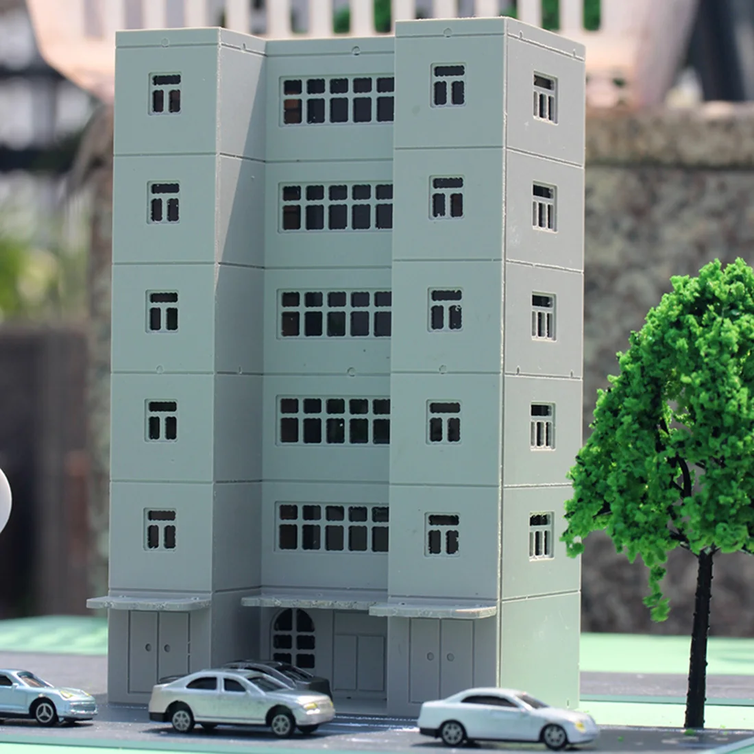  1:144 Building Office Building Model Urban Street Decoration For Model Sand Table - White