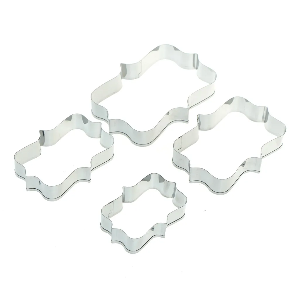 4pcs Stainless Steel DIY Biscuit Mold Fondant Cake Decoration Cookie