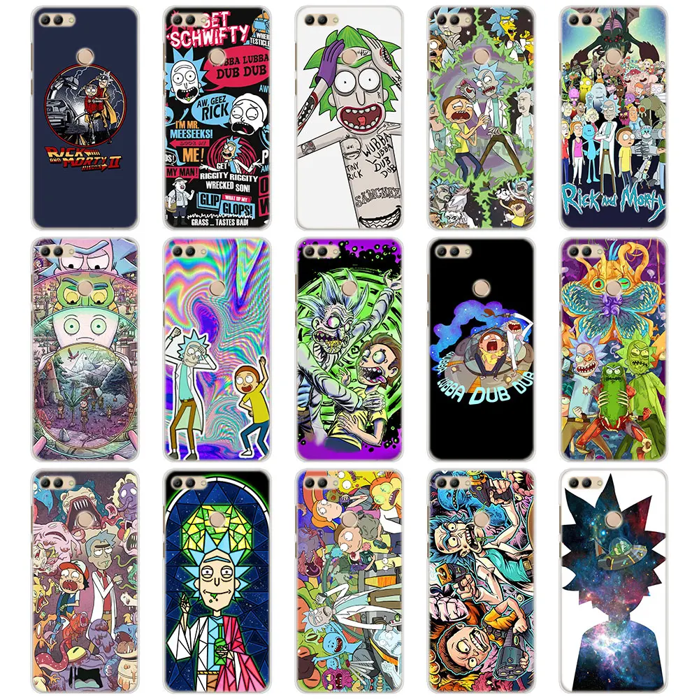 

Rick and Morty Space Ship Phone Cases Cover for Huawei Y3 Y5 Y6 Prime Y7 Y9 2018 Y7 Prime Hard PC case cover