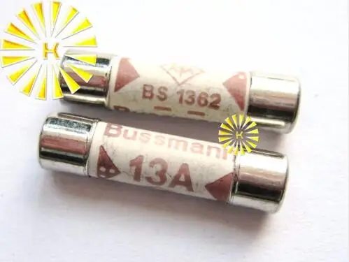 100 шт. x BS1362 13A 15A 10A 20A 1A 2A 3A 5A 250 в 6*25 мм керамический предохранитель для