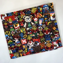 90x145 см истерическая мини полиэфирная ткань с принтом Tissu Telas «сделай сам» Лоскутная работа пошив одеял для маленькой девочки diy