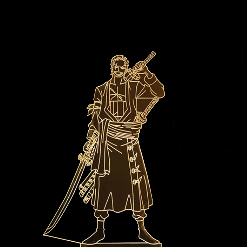 

3D Led Creative USB Home Decorative Moon Lighting Anime One Piece Shape Touch Button Desk Lamp For Bedroom Lighting Night Lights