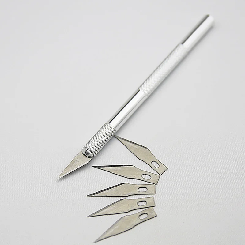 Нож с 5 лезвиями. Скальпель для моделирования. Резак скальпель. Канцелярский нож ручка. Нож с металлической ручкой.