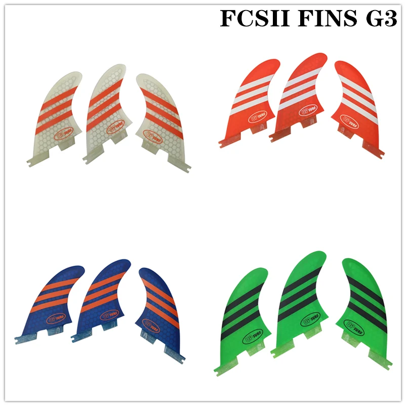 Серфинг FCS II G3 плавники fcsII синий/белый/зеленый/красный новый стиль