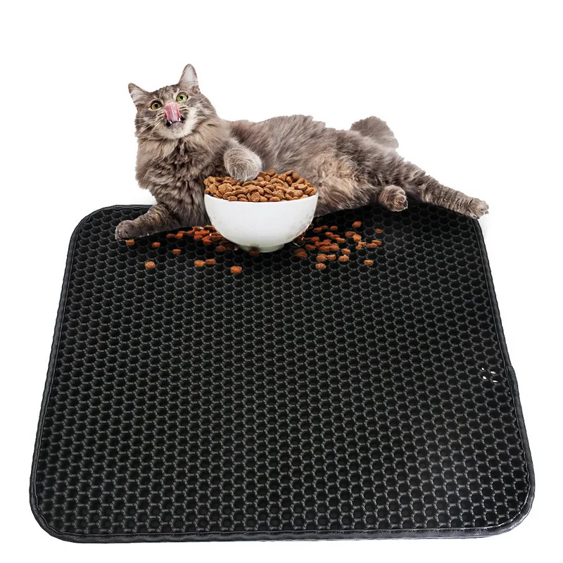 Hoomall Cat Litter Pad EVA Double Layer Cat Litter Trapper Mats With