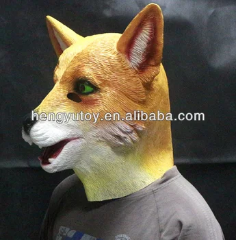 

Vivid & Realistic Rubber Fox Mask for Halloween Costume