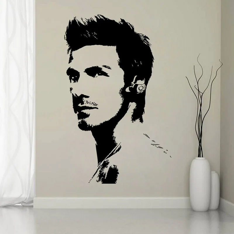 2015 Best Selling !!David Beckham Wall Stickers Removable wall Decor Wall decals Poster DIY Home