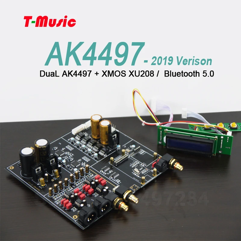 

2019 NEW Dual AK4497 Bluetooth 5.0 DAC Decoder board Support XMOS / Amanero I2S USB Input / XLR balanced Output