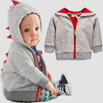 

Boy's Children's Clothing Coat 2020 Autumn Baby Boy Scout Jacket Zipper Hoodie Terry Dinosaur Clothes Newborn Winter Jackets