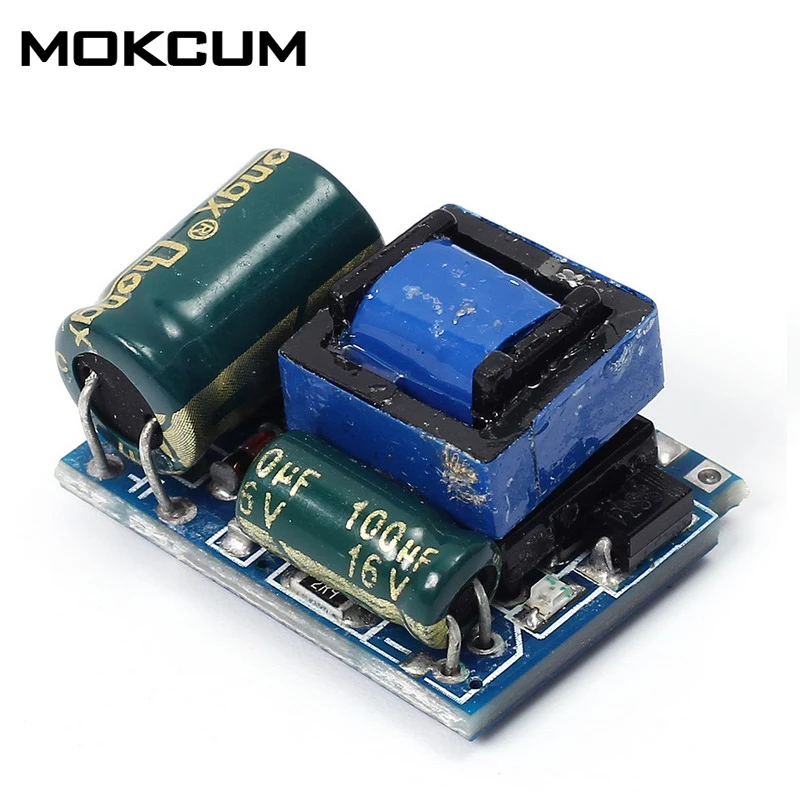 

2Pcs AC-DC 5V 600mA Isolated Switching Power Supply Module 220V to 5V Buck Step Down Module Voltage Regulator for Arduino