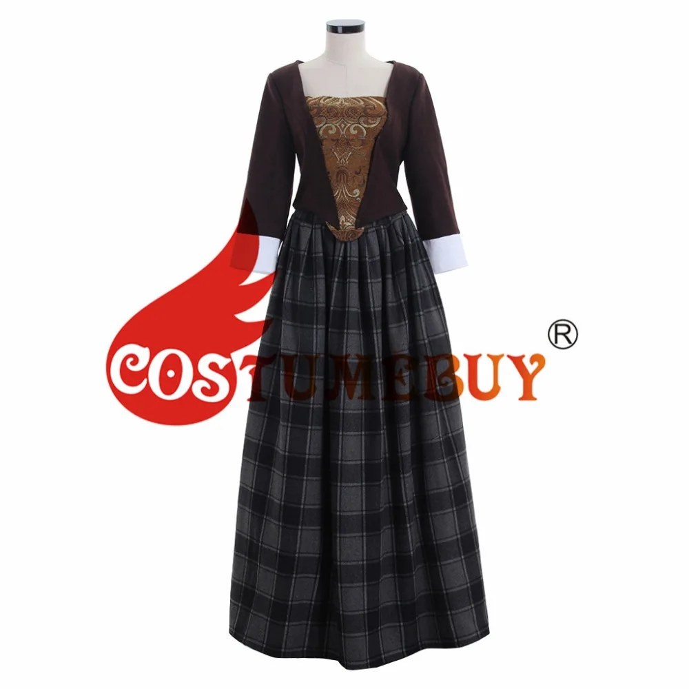 CostumeBuy Outlander Jenny Fraser Murray платье Outlander для женщин средневековый Викторианский Хэллоуин Косплей Костюм Любой Размер L920