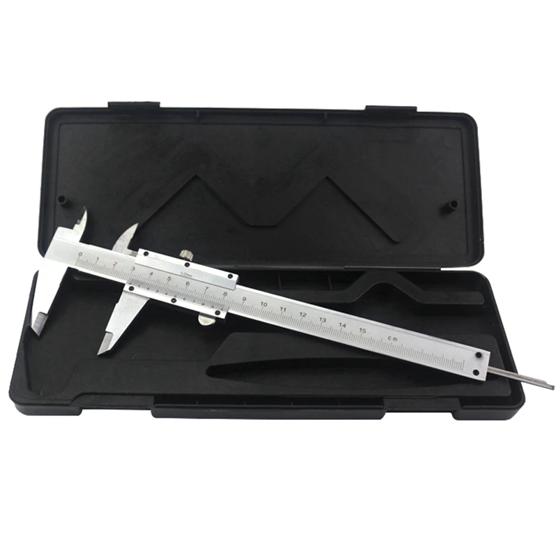 

Vernier Caliper Carbon Steel 0-150mm/0.02mm Calipers Gauge Micrometer Measuring Tools