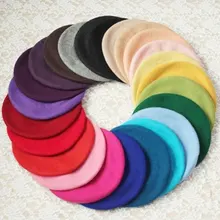 Casual Women Artist Beret Cap 20 Colors French Style Autumn&Winter Vintage Soft Felt Wool Beanie Hat Fashion Classic Berets