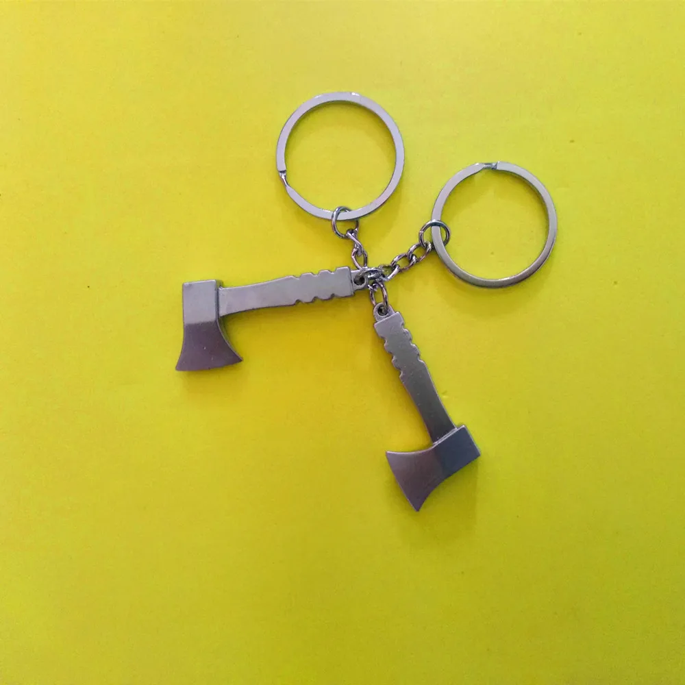 

1 Pcs Mini tool keychains Axe keychain metal keychain zinc alloy key ring tool keyring creative keychain keyfob men's gift