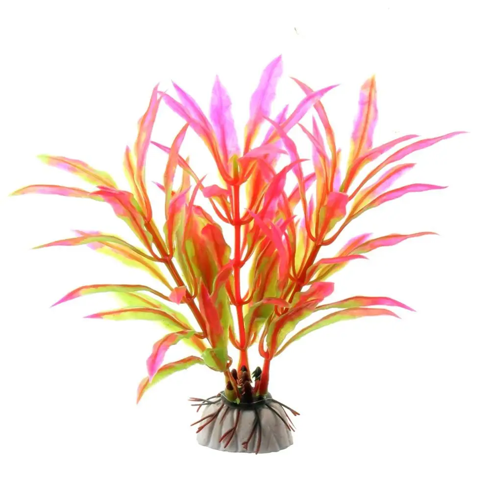 1 шт. моделирование, искусственные растения аквариумный Декор водяные сорняки орнамент тихий фильтр-водопад для аквариума аквариум с травой фон - Цвет: Pink