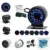 2" 52mm 7 Color LED Smoke Face Auto Racing Oil Temp Meter Gauge Автомобильный Датчик С датчиком и держателем AD-GA52OILT