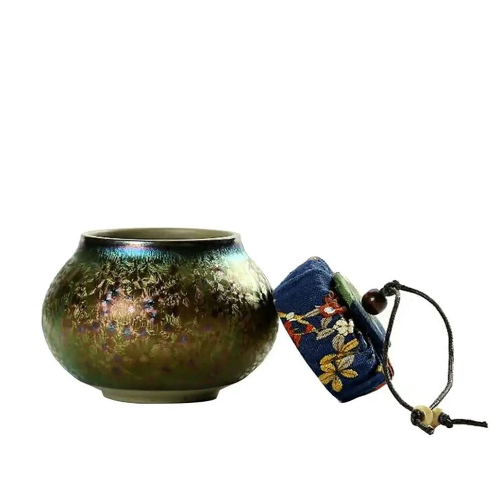 

Ceramic Funeral Pet Urn - Small - Holds Up to 15 Cubic Inches of Ashes - Pet Cremation Urn for Ashes