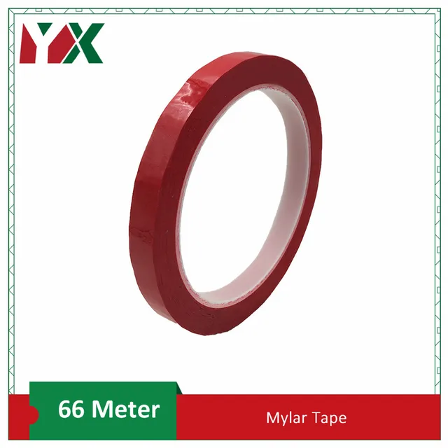 1PCS Mark Multicolor Mylar Tape Mara Tape High Temperature Insulated Transformer Motor Capacitor Coil Wrap Adhesive Tape Red