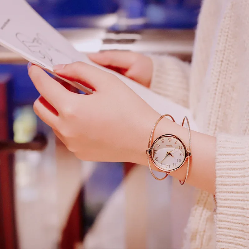 Серебряный браслет женские часы Элегантные Женские кварцевые наручные часы модные повседневные роскошные женские золотые часы Прямая