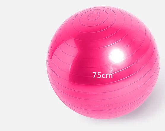 55 см 65 см 75 см женский для занятий спортом, пилатеса Фитнес мяч упражнения баланс гимнастическая эластичность анти-всплеск утолщенные Женские мячи для йоги - Цвет: pink75