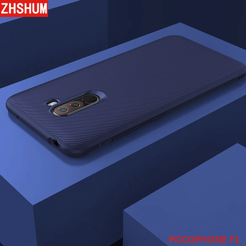 Роскошный чехол для телефона Xiaomi Pocophone F1 Poco, Мягкий Силиконовый ТПУ бампер, чехол 360 Полное заднее покрытие для Xiaomi Poco F1 F 1 Global