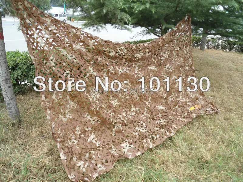 

3x4m Hunting equipment Camouflage net Army Style Desert Car Drop Camo cover netting Camping tent garnished net Sunshades