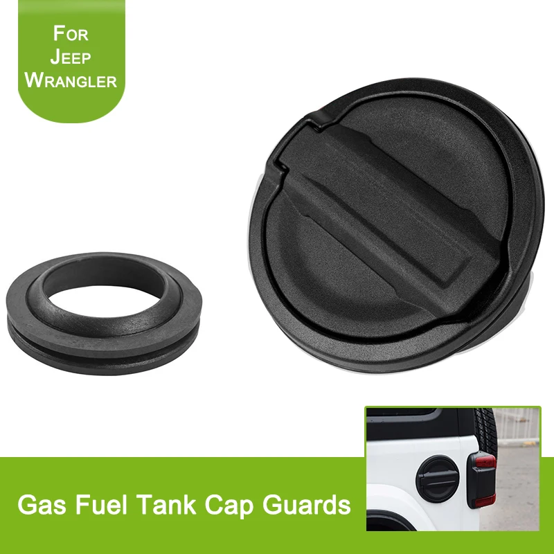 Chrome Car Gas Fuel Tank Cap Cover for Jeep Wrangler JL 2018 Up Car Accessories