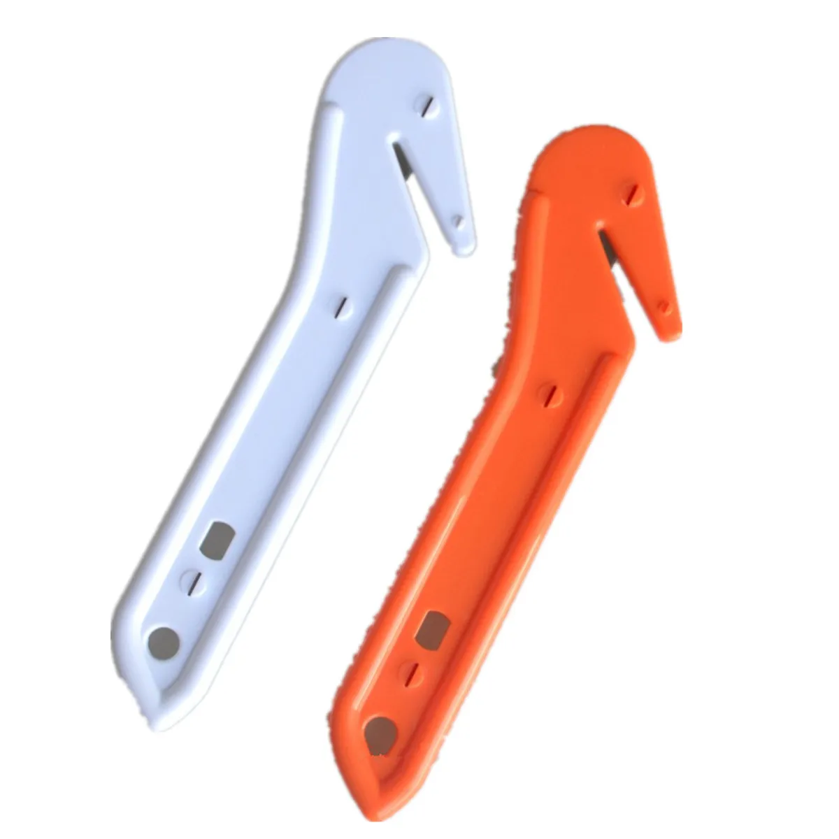 1Pcs New Safety Blade Cutter Vehicle Seatbelt Guard Knife Temporary Cut First Aid Rescue Tools For Car With Long Plastic Handle