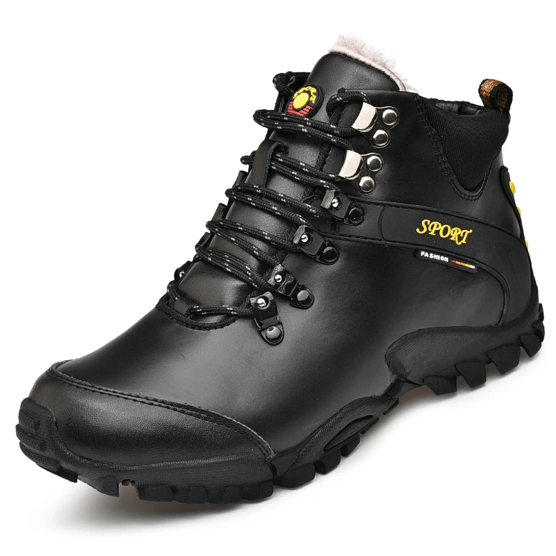 

Brand Casual Tooling Shoes Autumn And Winter Leather Casual Boots Men's Advanced Waterproof Anti-collision Anti-skid Boots Hot