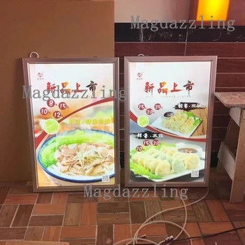 

Slim LED Back-lit Menu Light Box,Restaurant Menu Boards,500mmx600mm Aluminum Frame LED Advertising LightBox