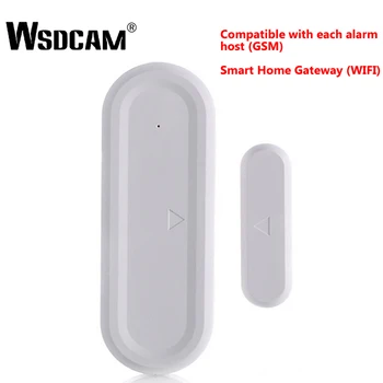 

Wsdcam Remote Wireless Door Detector Contact Sensor Magnetic Sensor Compatible with Alarm Hosts GSM and Smart Home Gateways Wifi