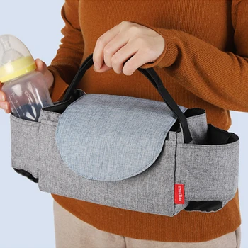 

Diaper Organizer Multifunction Collection Portable Stroller Use Storage Bag Shopping Flip Type Hanging Straps Stuff Multi Pocket