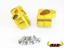 Motocicleta Universal CNC Alumínio Parafuso Buraco 28mm 11/8 ”polegadas Guiador Risers Guiador Gordura Braçadeira de Montagem Para A Kawasaki Honda KTM