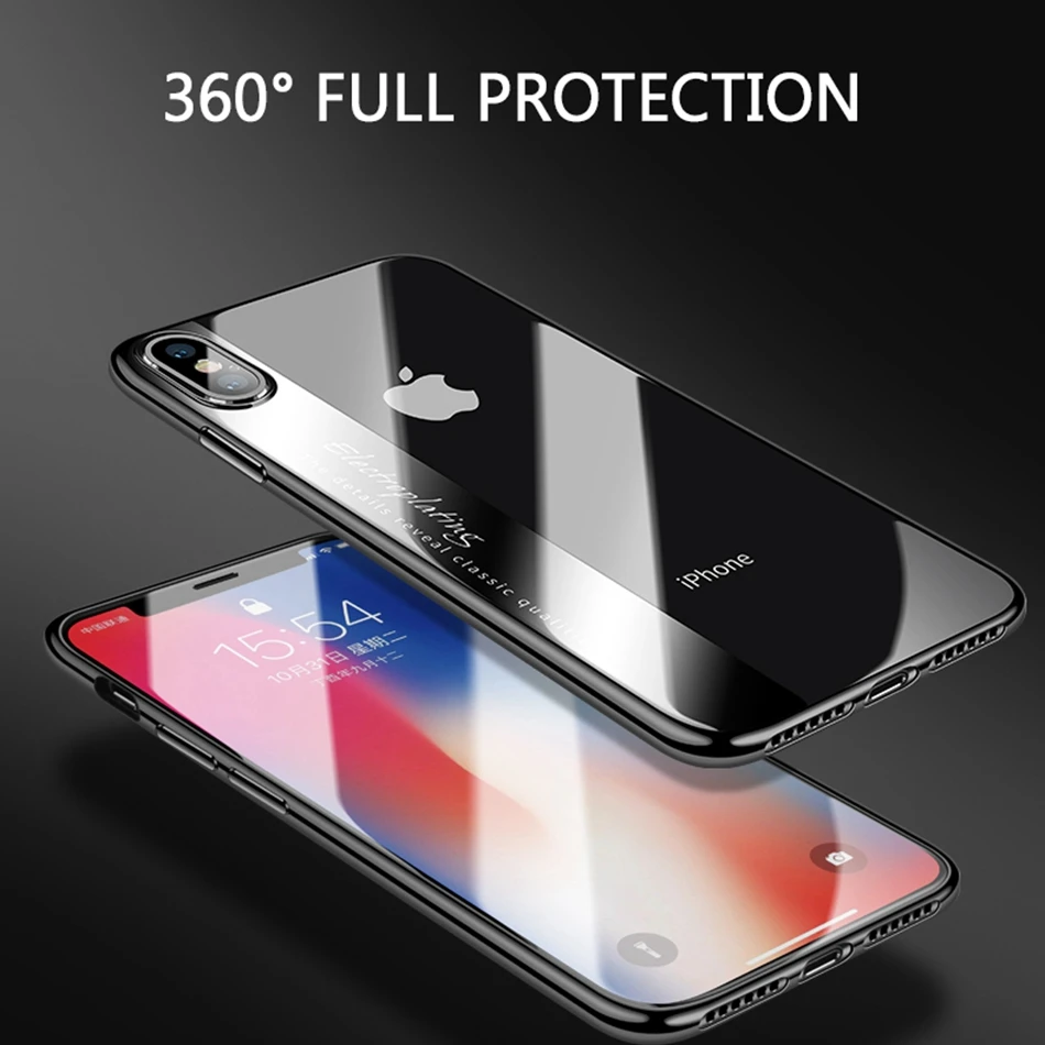 KISSCASE-Soft-TPU-Plating-Phone-Case-For-iPhone-X-10-Luxury-Silicone-Case-For-iPhone-For(4)