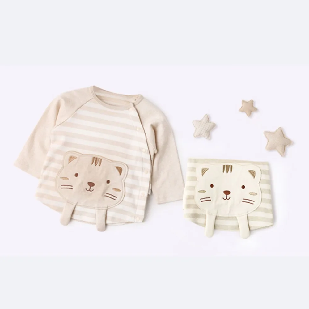COBROO/комплект одежды для маленьких мальчиков и девочек с милым рисунком кота; футболка с длинными рукавами для малышей; комплект со штанами; От 2 до 3 лет