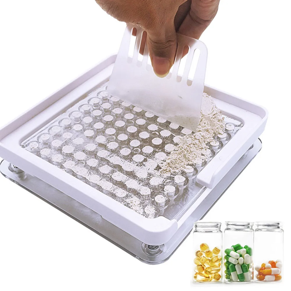 100 Holes Manual Capsule Filling Machine #0 manual encapsulator capsule filling board