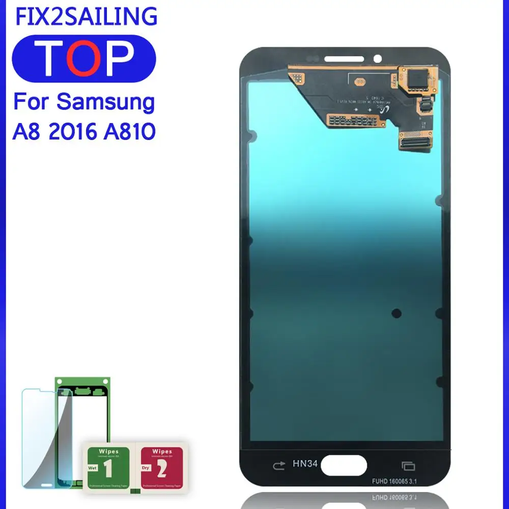 AMOLED ЖК-дисплей A810 100% протестированный рабочий сенсорный экран дигитайзер в сборе