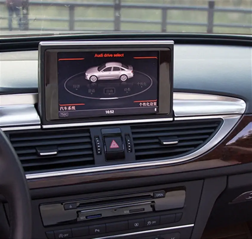 Декоративная рамка для навигации центральной консоли обшивка Накладка Audi A6 C7 2012