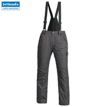 Новые уличные спортивные флисовые мужские лыжные штаны с подтяжками, ветрозащитные водонепроницаемые Утепленные зимние штаны для сноуборда