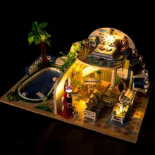 Кукольный дом мебель Diy Миниатюрный пылезащитный чехол 3D Деревянный инструмент миниатюрный кукольный домик игрушки для детей подарки на день рождения