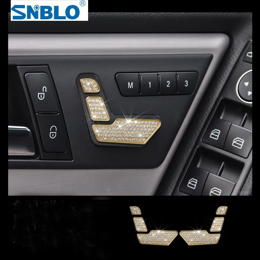 6 шт. кнопки сиденья для Mercedes Benz C Class C180 C200 C260 W204 2010-2013 автомобильные аксессуары |
