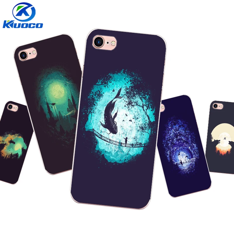 DIY для Apple iPhone 7/7 Plus чехол телефона 5C 5S SE оболочка мягкий TPU 6 6S Coque Темный мир Печать |