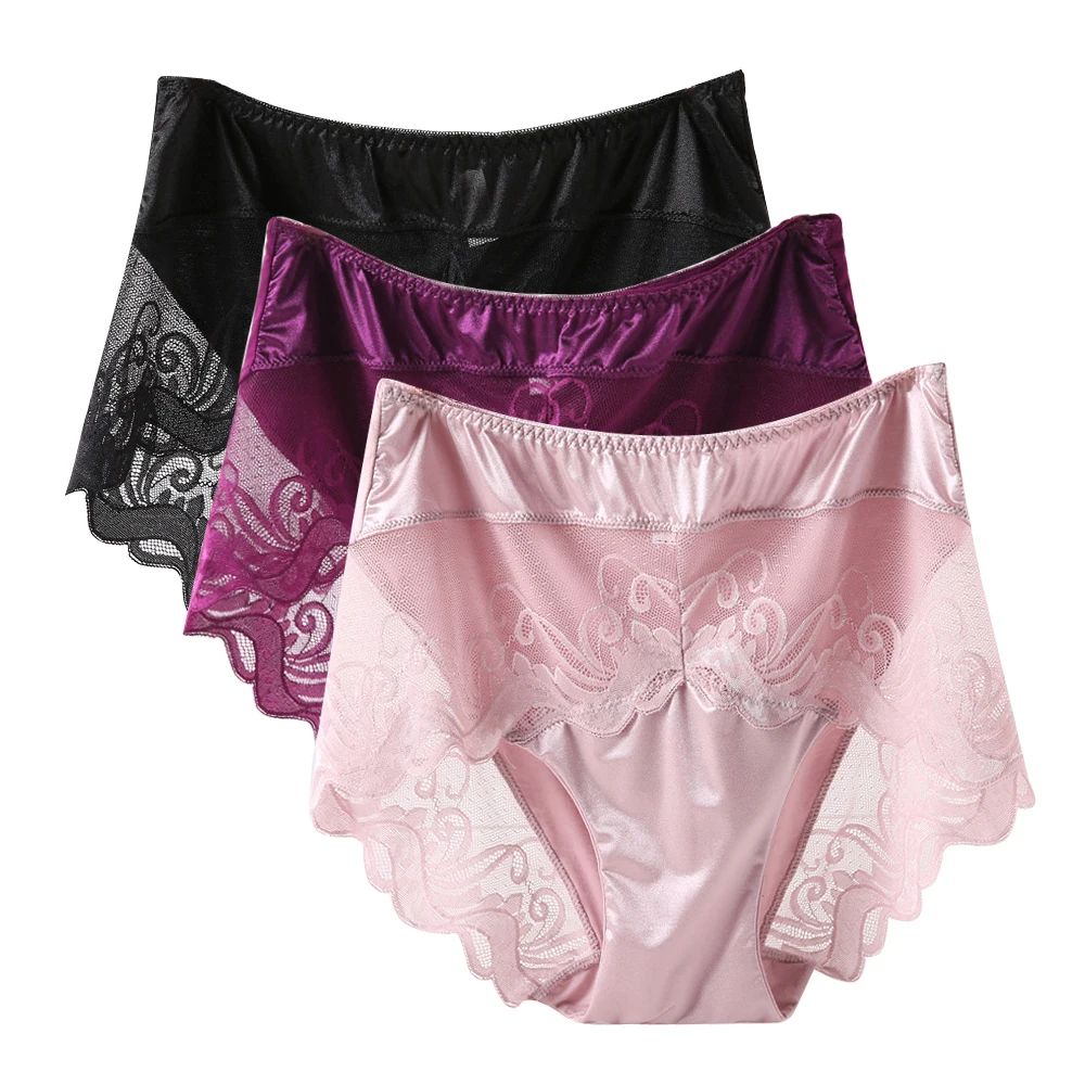Women's Lace Panties Plus Size,Elasticity Lingerie Hollow Underwearin women's panties from
