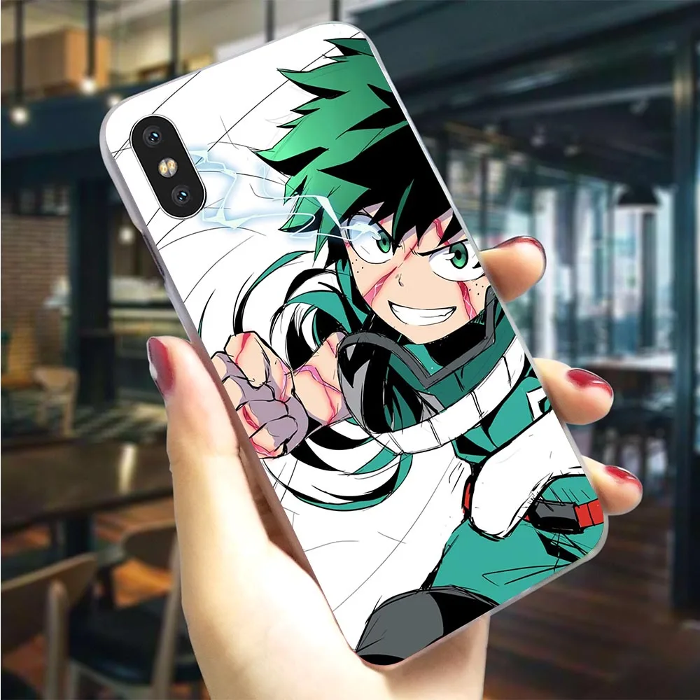 Plastic Phone Case for iPhone 6 Plus Boku no Hero Academia Cover for iPhone Xs Max Covers 7 Plus XR X 8 5 6S 5S SE