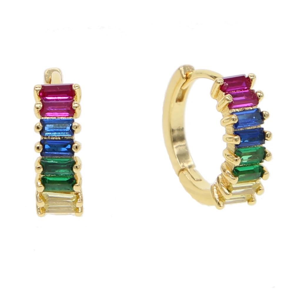 Colorful earrings hoops Clearance