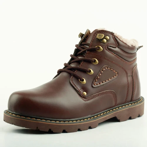 The trend of warm shoes high shoes german leather hiking boots plus